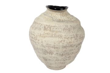 Krem Mocha Dokulu Küp 44x37cm