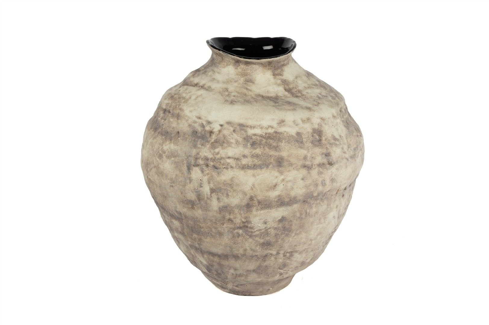 Krem Mocha Dokulu Küp 34x38cm