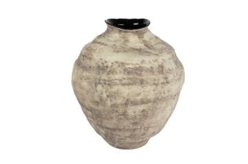 Krem Mocha Dokulu Küp 34x38cm