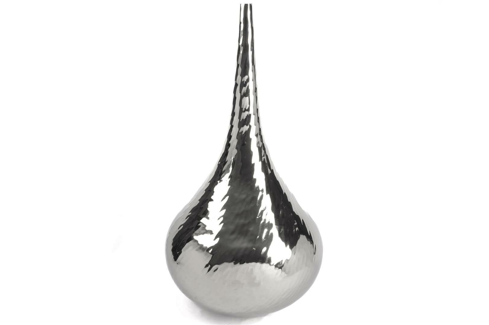 Gümüş Çapraz Dokulu Vazo 82cm