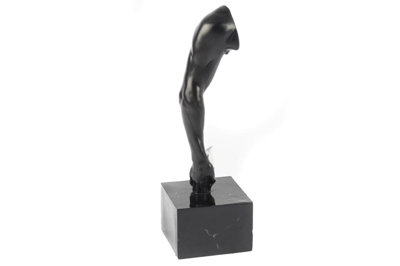 Siyah Resin Dekoratif Obje 10x31cm