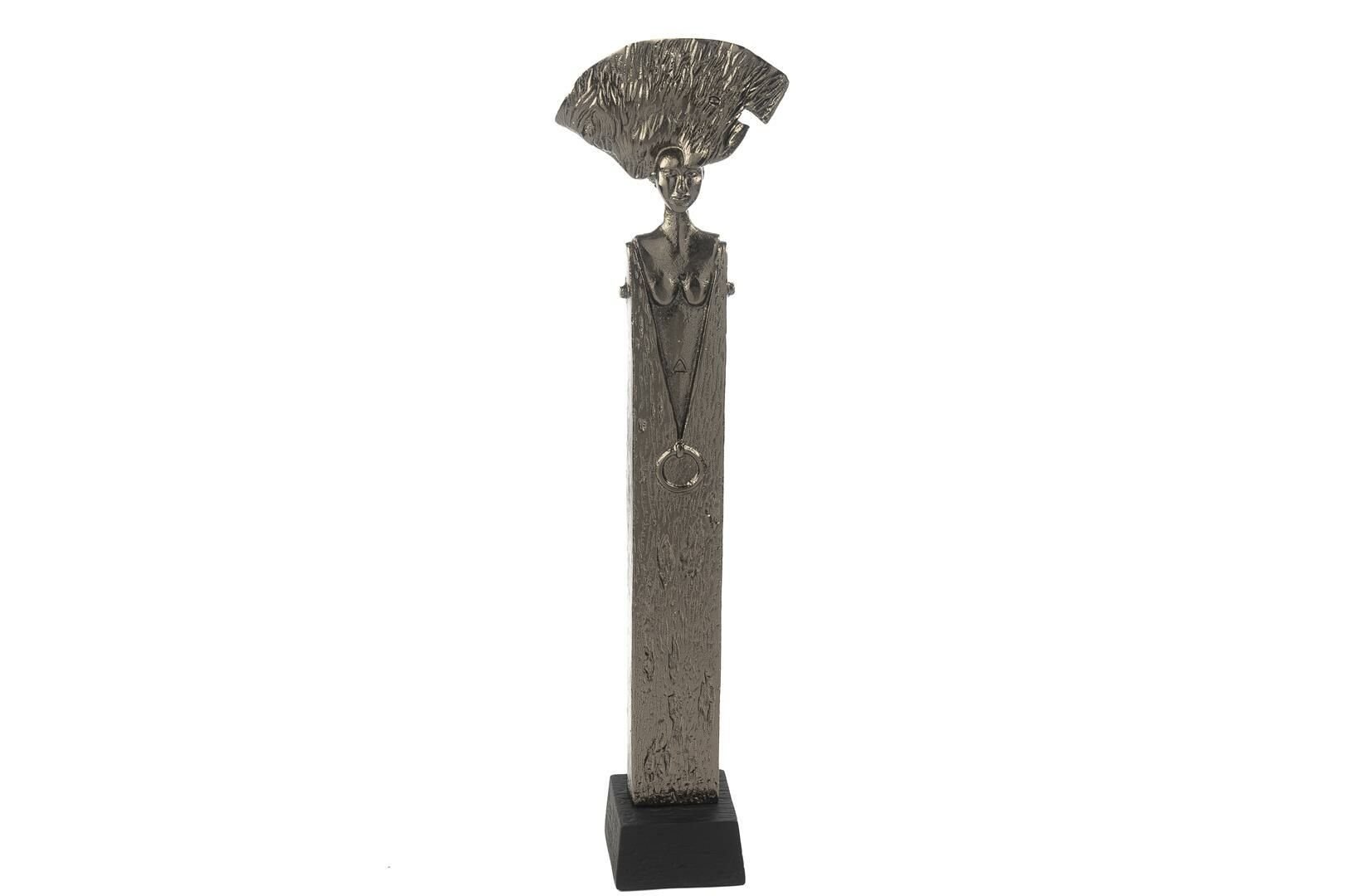 Antik Gümüş Dekor Obje 8x8x56cm