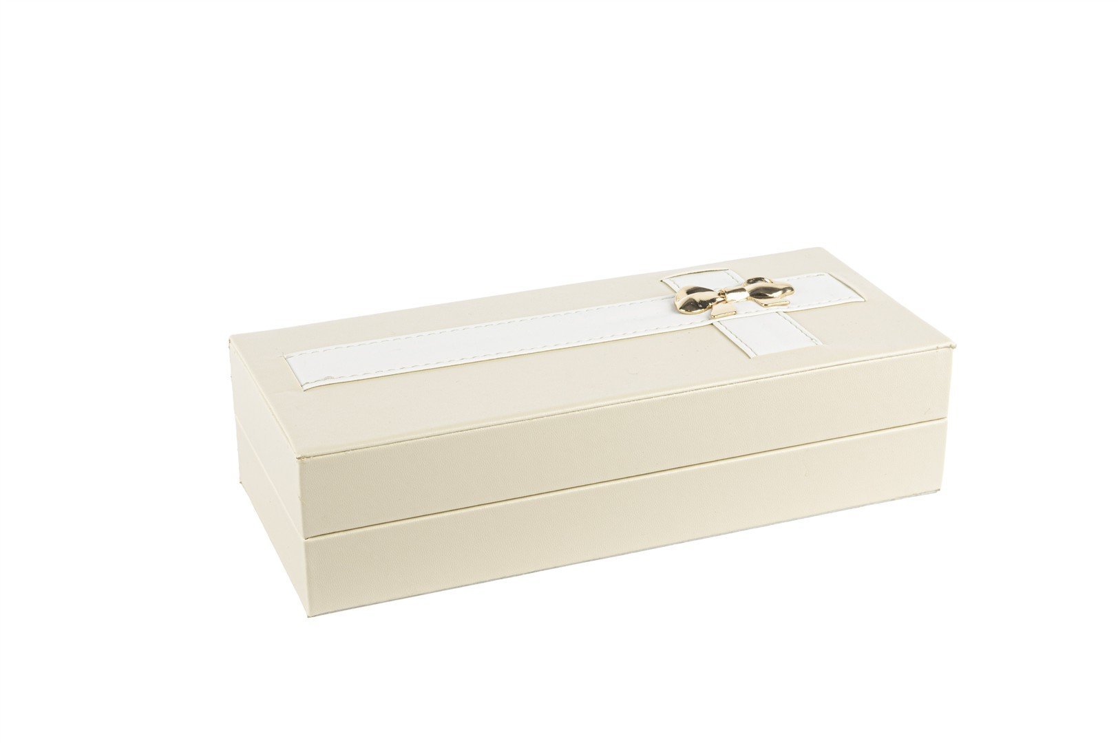 Krem Deri Gold Fiyonklu Kutu 26x7x11cm