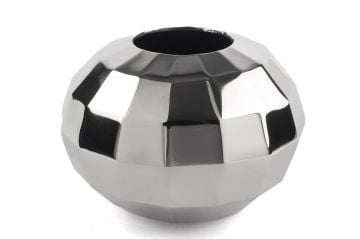 Gümüş Emery Vazo 25x17cm