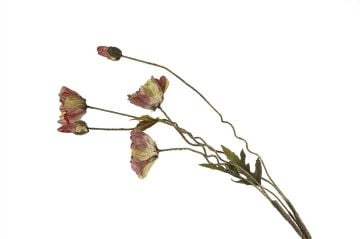 Pembe Gelincik Yapay Çiçek 104cm