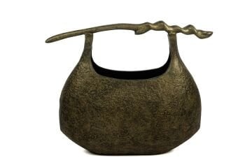 Antik Şampanya Pirinç Dek Sepet44x17