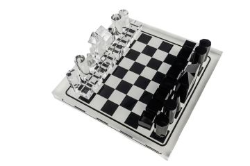 Siyah Beyaz Satranç St 36x36x14cm