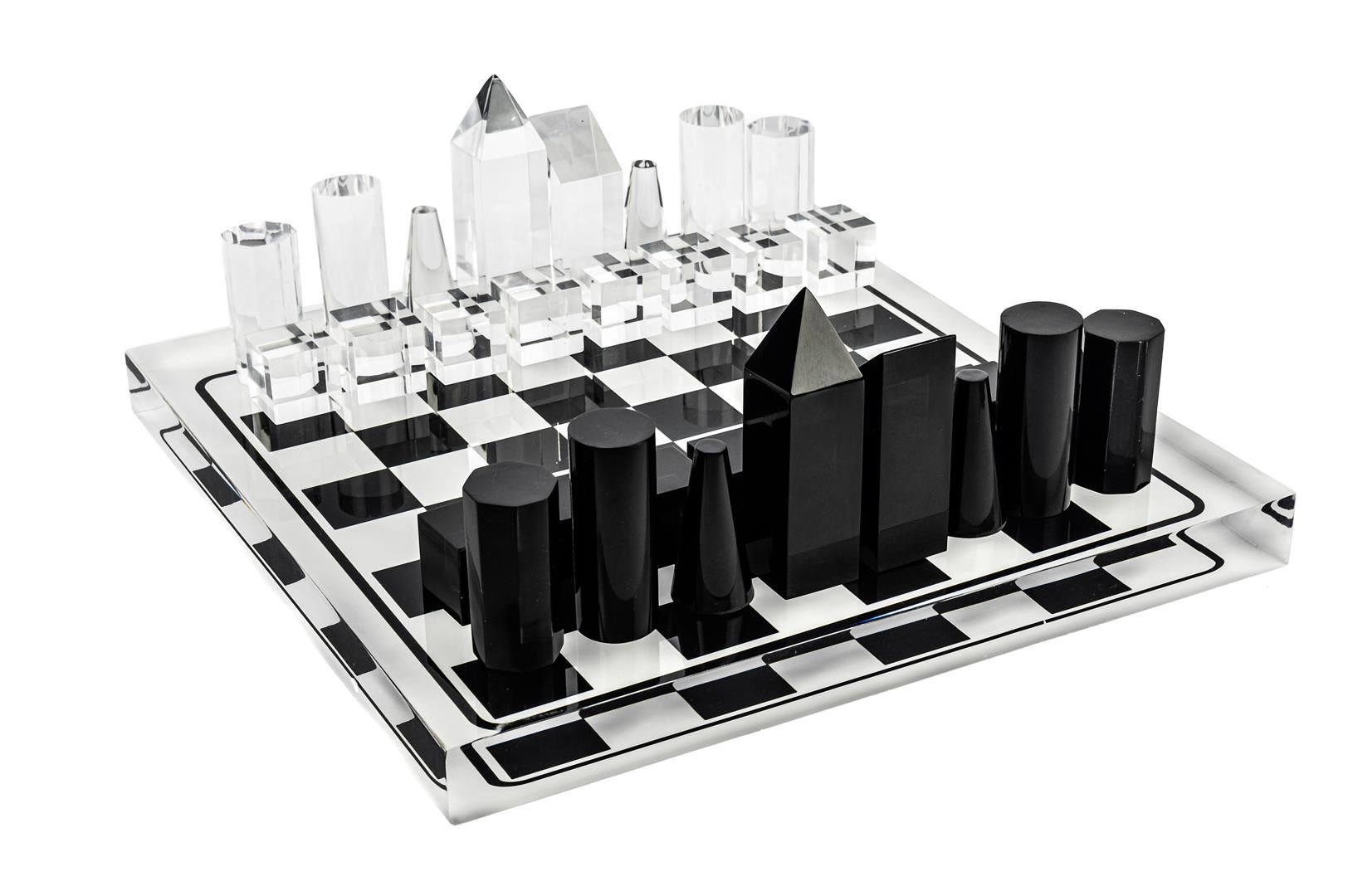 Siyah Beyaz Satranç St 36x36x14cm