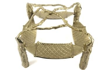Gold 4lü Metal Hamak Dek Aks 43x25cm