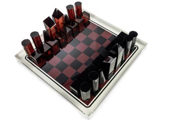 Siyah Kırmızı Satranç St 36x36x14cm