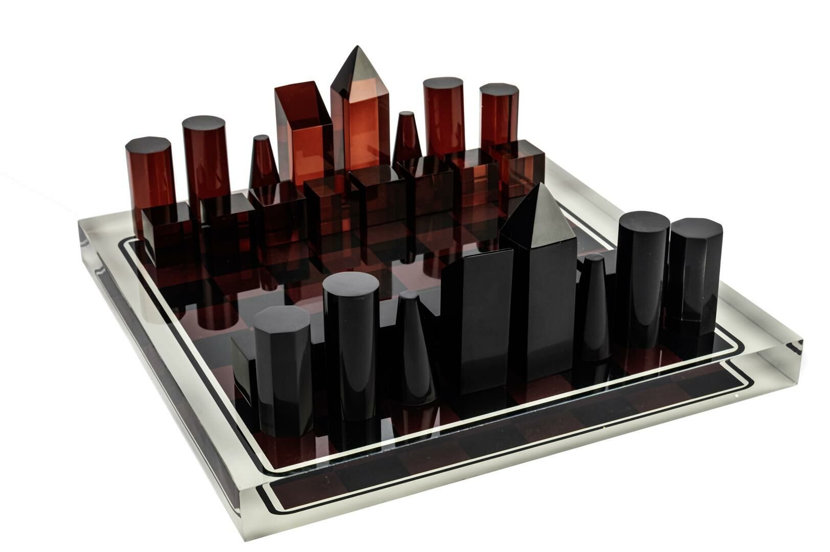 Siyah Kırmızı Satranç St 36x36x14cm