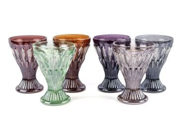 Mini Kadeh 6lı Cam Vazo 8x11cm