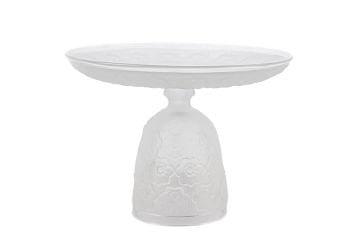 Çiçekli Buzlu Camlı Ayaklı Kurabiyelik 20x14cm