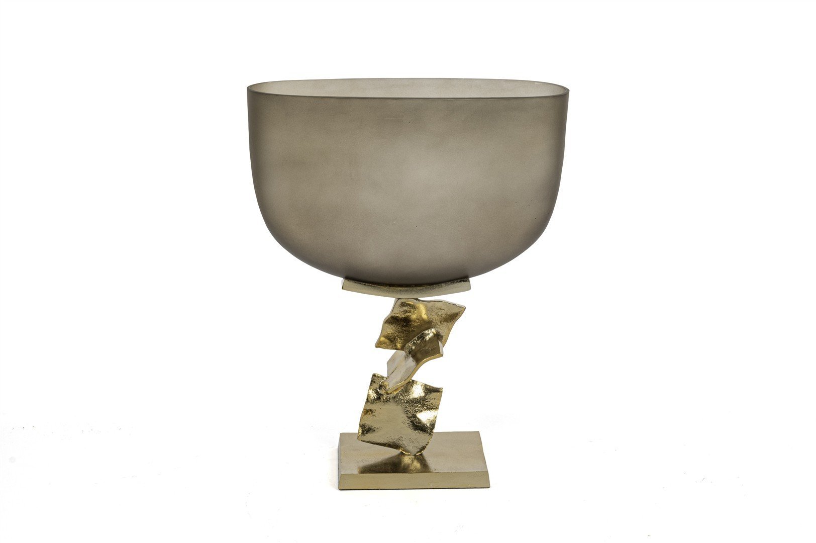 Gold Ayaklı Şampanya Cam Vazo31x41