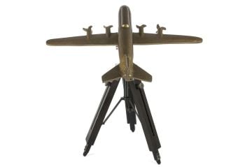 Antik Gold Uçak Dekor Obje 56x45x69cm