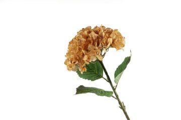 Ortanca Turuncu Yapay Çiçek 70cm