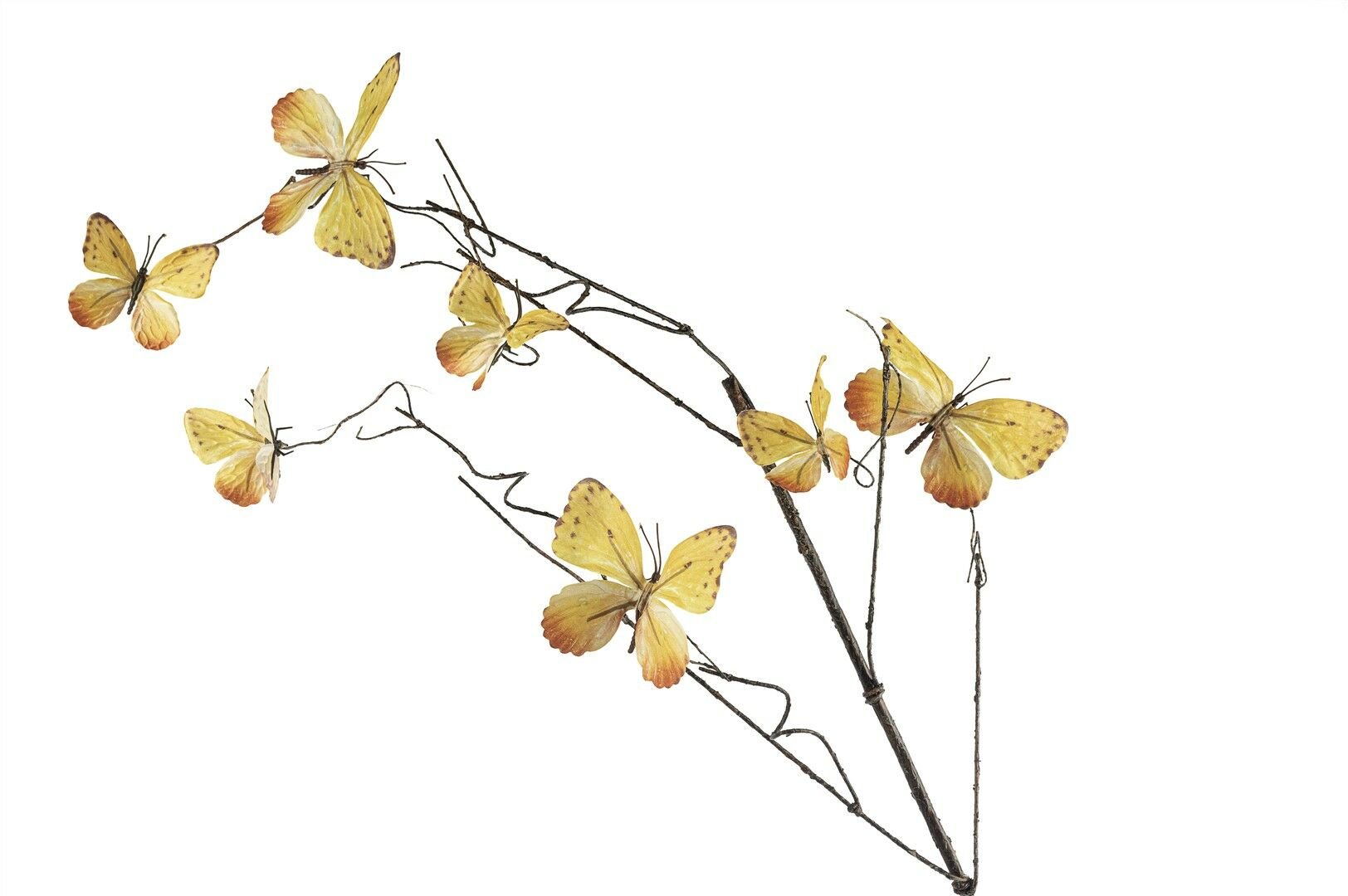 Kelebekli Turuncu Yapay Dal 110cm