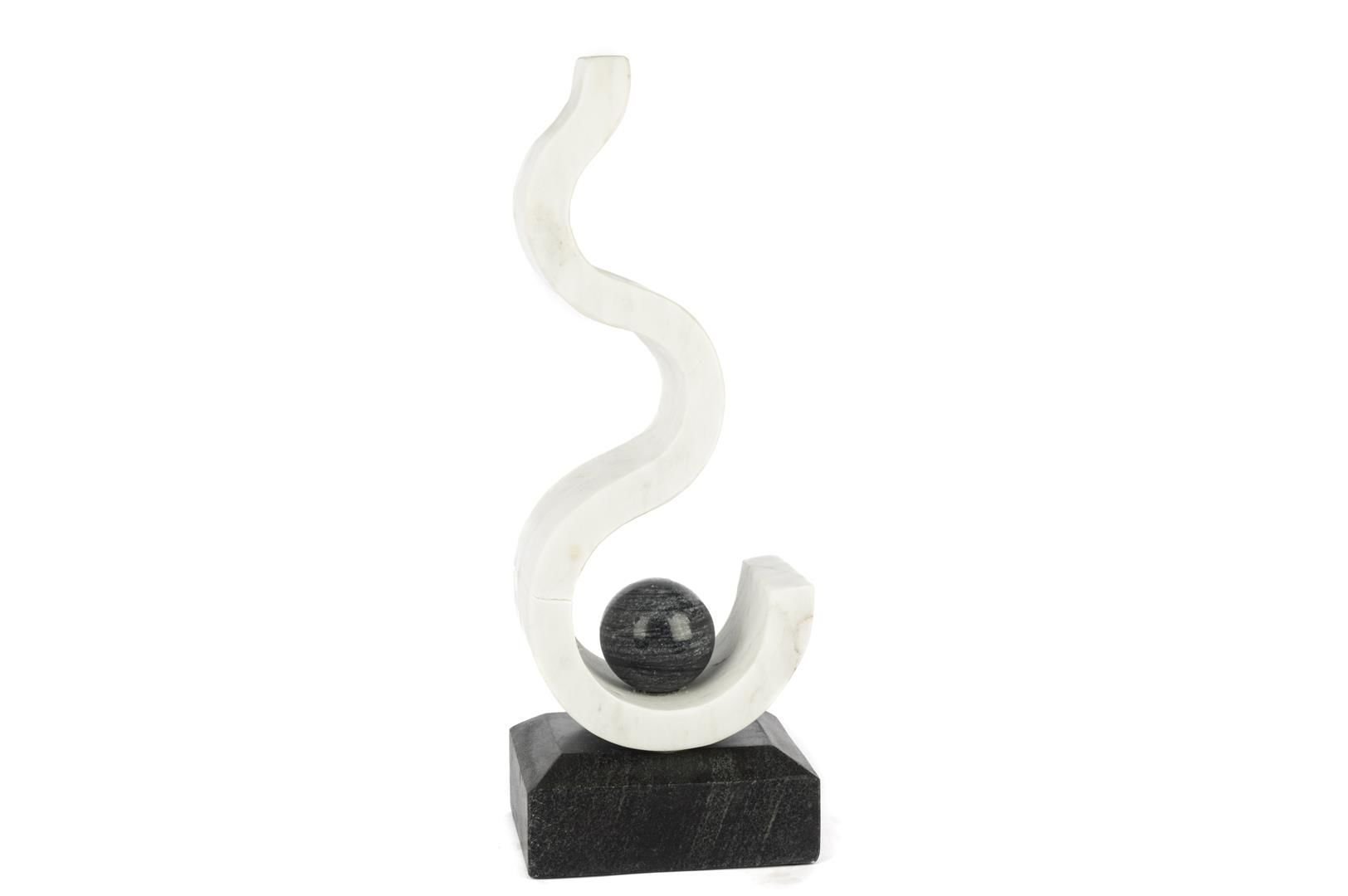 Curly Mermer Dekoratif Obje 11x13x37cm