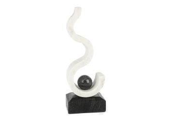 Curly Mermer Dekoratif Obje 11x13x37cm