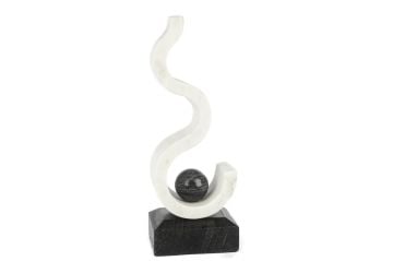 Curly Mermer Dekoratif Obje 11x13x37cm