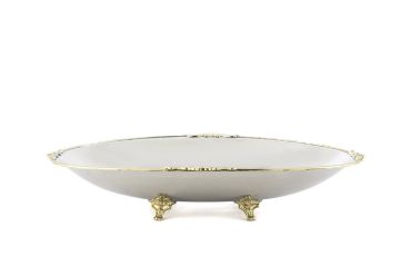 Gold Gümüş Gondol Tabak 36x27x7cm