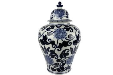 Blue Blanc Kapaklı Küp 38x60cm