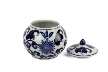 Blue Blanc Kapaklı Küp 20x20cm