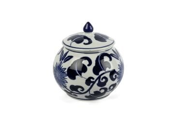 Blue Blanc Kapaklı Küp 20x20cm