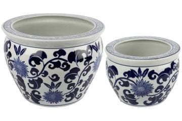 Blue Blanc 2li Saksı 36x26cm 25x19cm