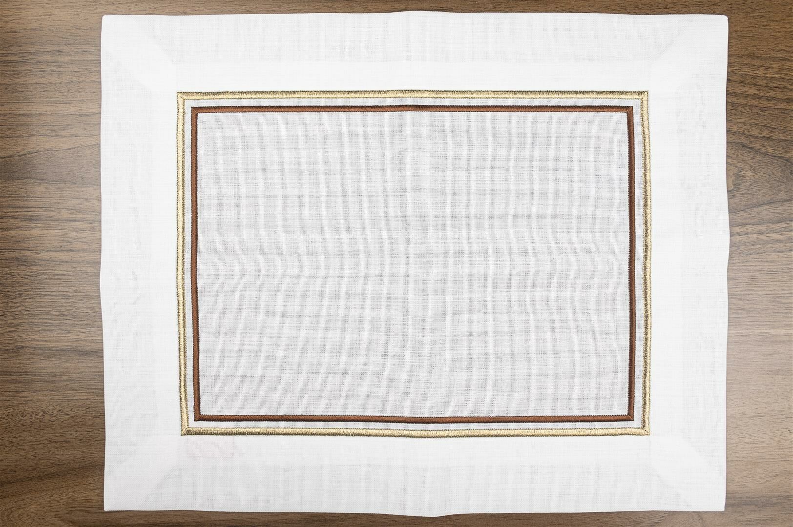 Celine Kahve Altın Amerikan Servisi 6'lı 40X50