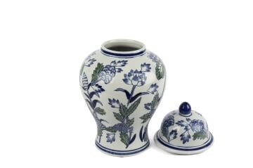 Blue Blanc Kapaklı Küp 18x32cm