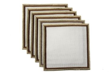 Celine Kahve Altın Bardak Altlığı 6'lı 16cm