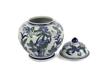 Blue Blanc Kapaklı Küp 24x29cm