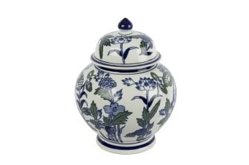 Blue Blanc Kapaklı Küp 24x29cm