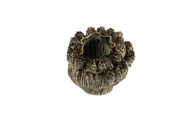 Kahverengi Enginar Vazo 29x22cm