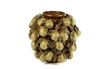 Kahve Krem Armut Vazo 38x36cm