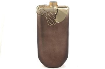 Bronz Gold Metal Vazo 19x12x42cm