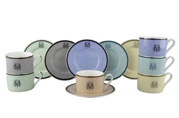 Micasa Desenli 6lı Çay Fincanı Seti