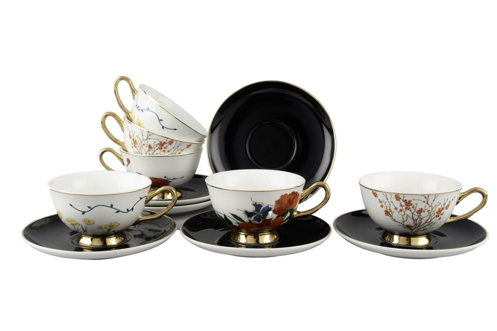 Emily 6lı Çay Fincanı Seti 200cc