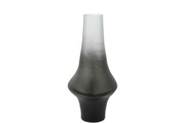 Siyah Degrade Cam Vazo 24X40cm