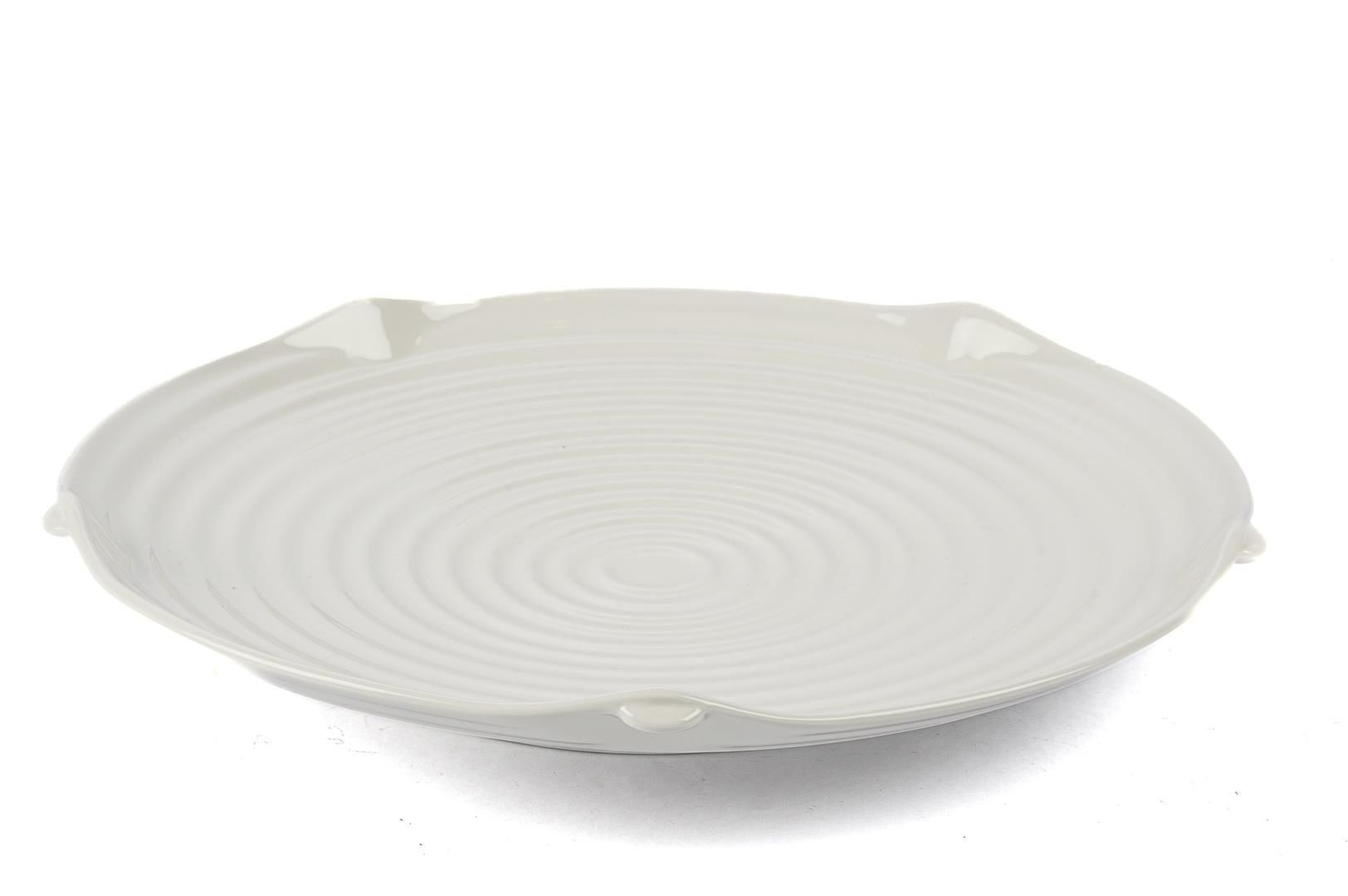 Beyaz Porselen Servis Tabağı 36x6cm