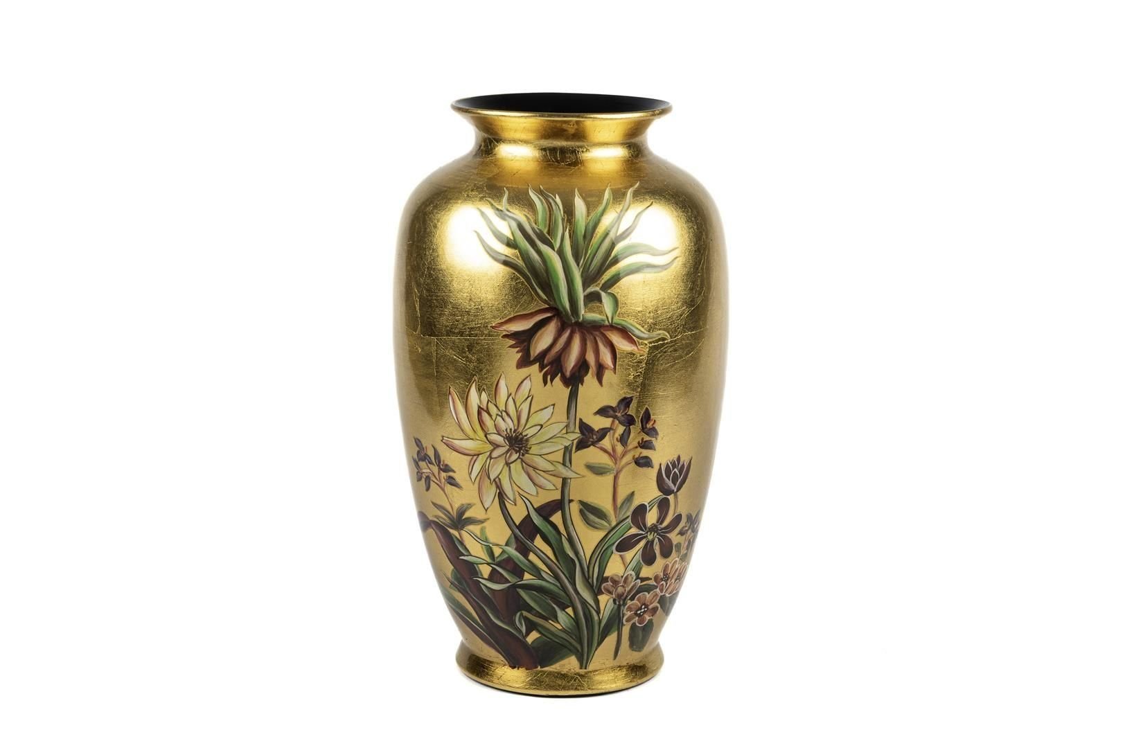 Gold Fiore Vazo 22x36cm