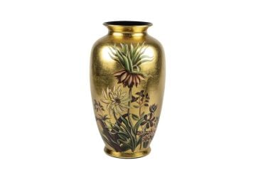 Gold Fiore Vazo 22x36cm