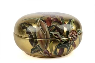 Gold Fiore Kapaklı Kutu 21x12cm
