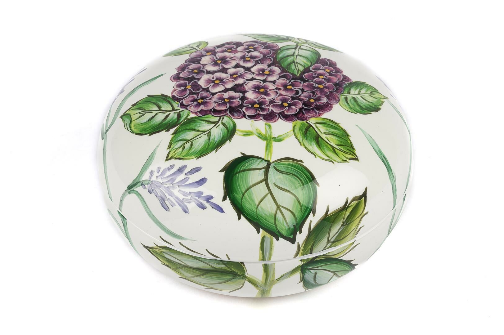 Ortanca Desenli Kapaklı Kutu 21x12cm