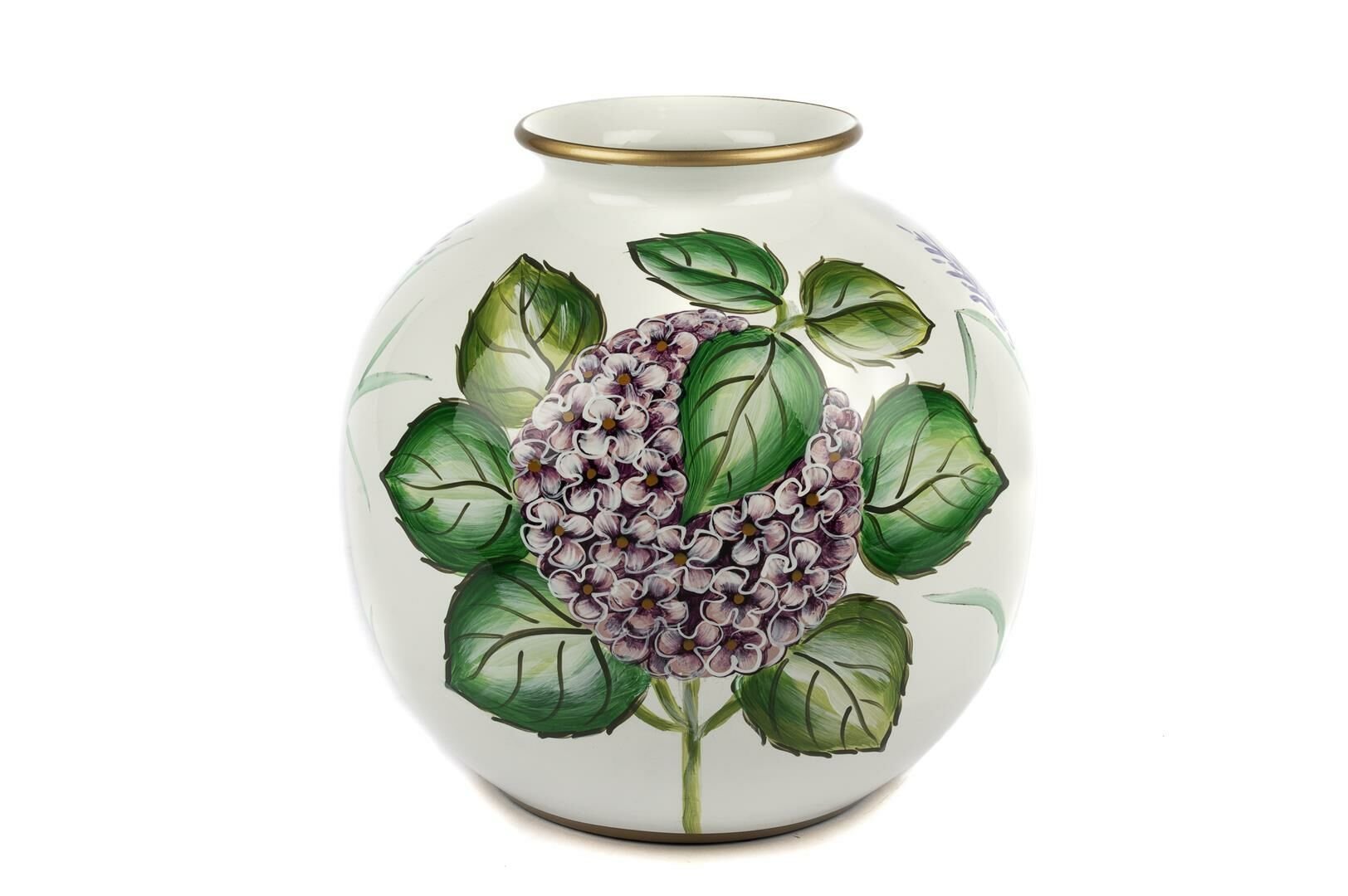 Ortanca Desenli Vazo 27x25cm