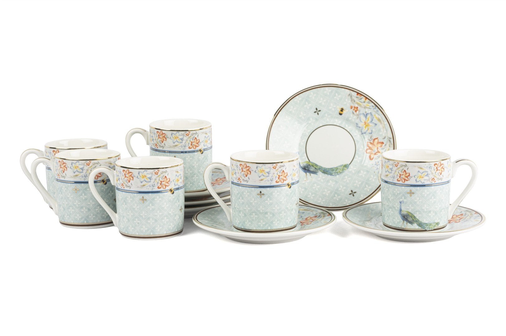 Bluebird Manor 6lı Kahve Fincan Seti 90cc