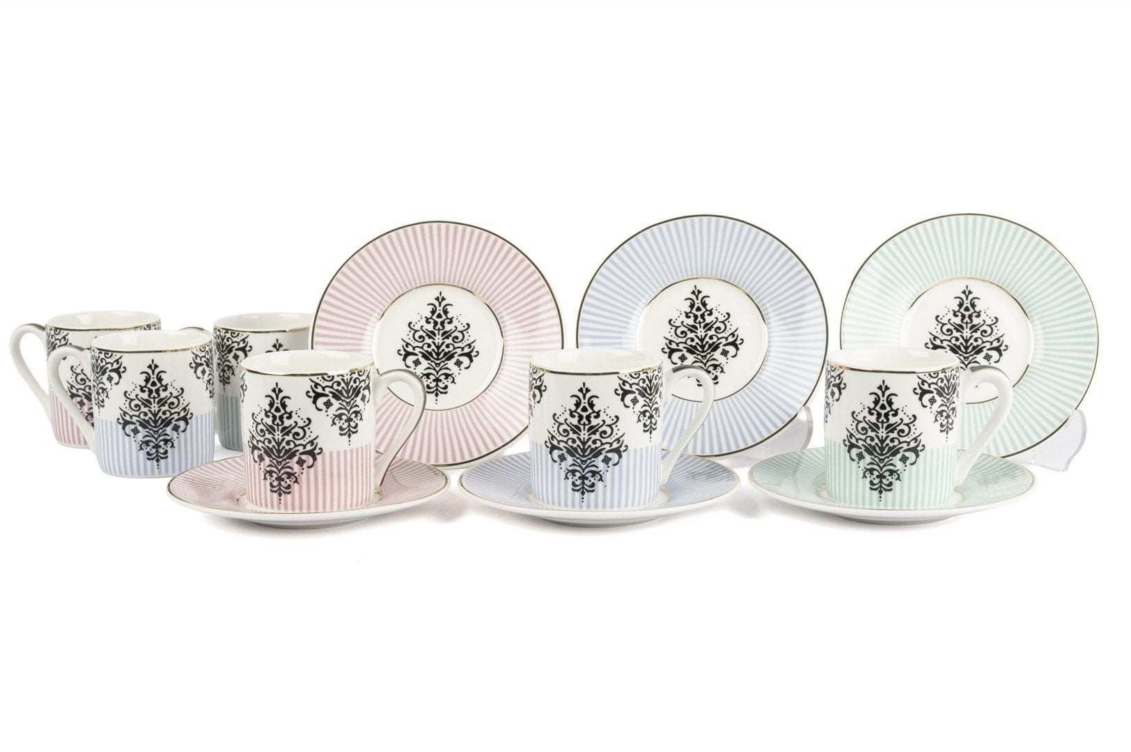 Aristelle 3 Asorti 6lı Kahve Fincan Seti 90cc