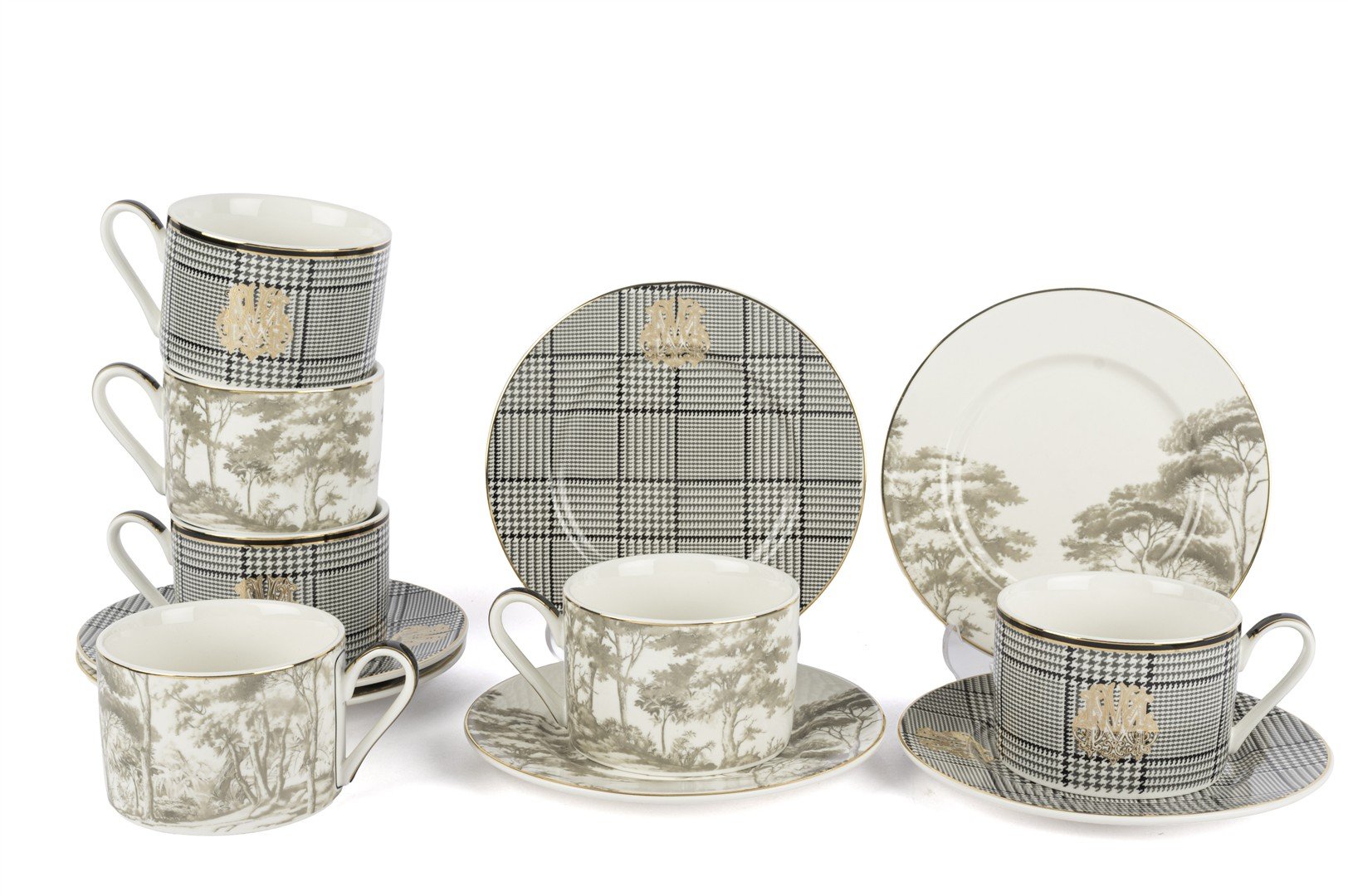 Forest Plaid 6lı Çay Seti 220cc