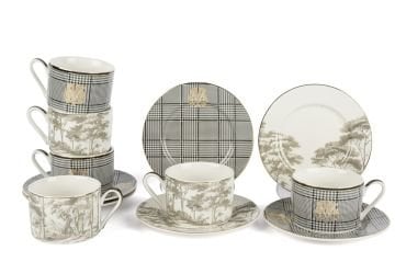 Forest Plaid 6lı Çay Seti 220cc